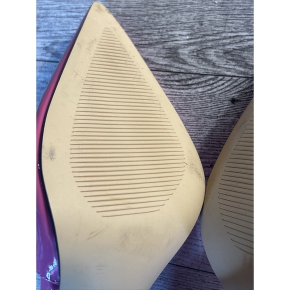 Marc Fisher Hot Pink Patent Slingback Heels |‎ Pointed Toe Size 9 - Picture 11 of 16